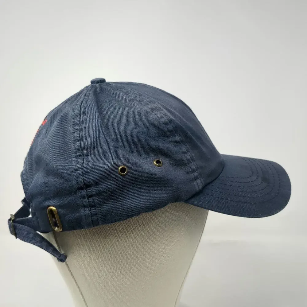 Bullet Line Baseball Cap Blue One Size Slideback SNET Yellow Pages Hat Buckle